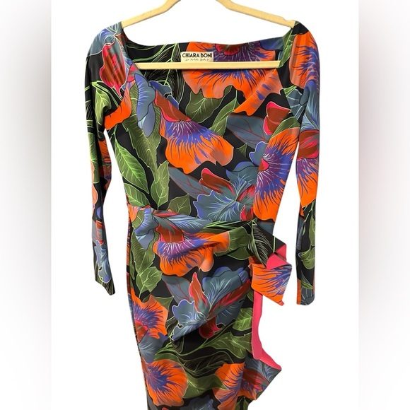 Chiara Boni LA PETITE ROBE
Silveria Floral-Print Side-Ruffle Dress size 8 - Picture 9 of 13